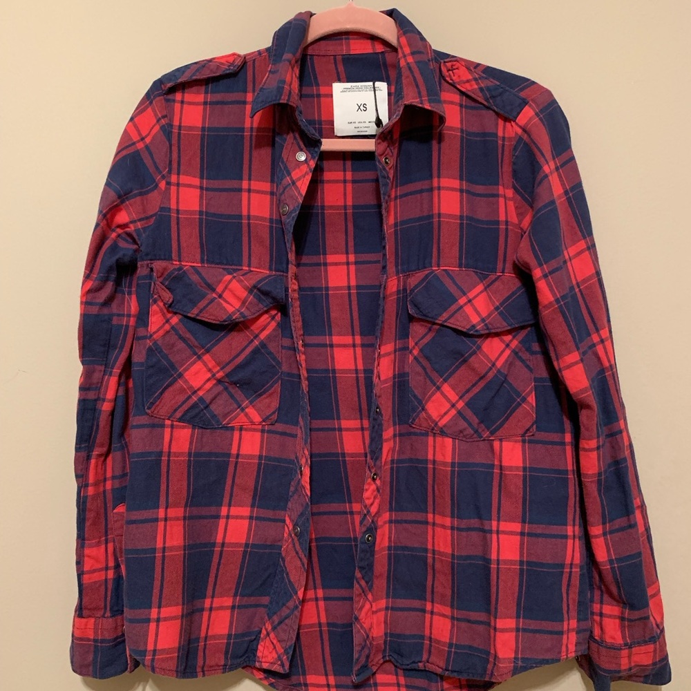 RARE Zara Plaid Shirt ASO